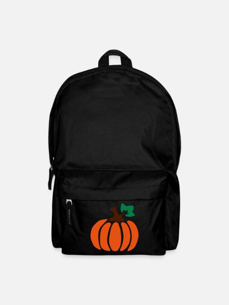Pumpkin - Pumpkin - Squash - Halloween - Backpack - black