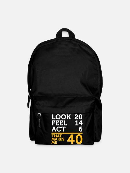 I Am 40 Years Old,But My Heart Is Still Young! - Backpack - black