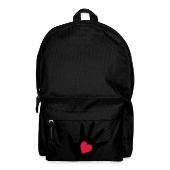 Bébé main - cœur - Sac à dos - noir - Devant