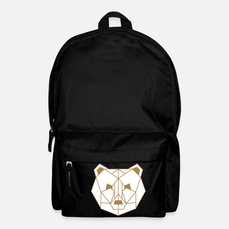 Polygone Bear - Rucksack - Schwarz