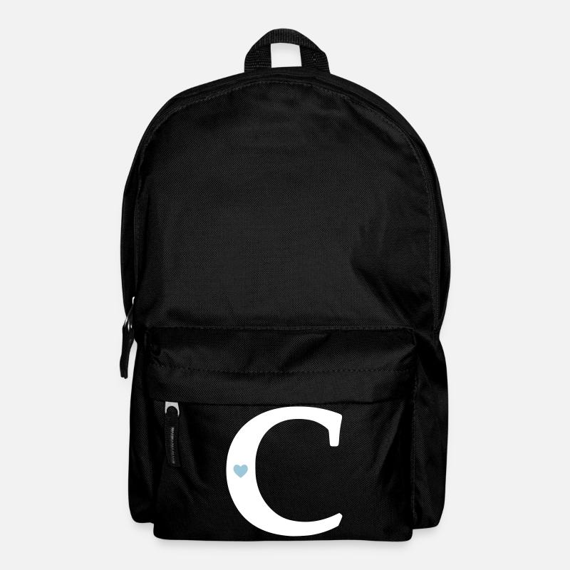 Buchstabe C Anfangsbuchstabe - Rucksack - Schwarz