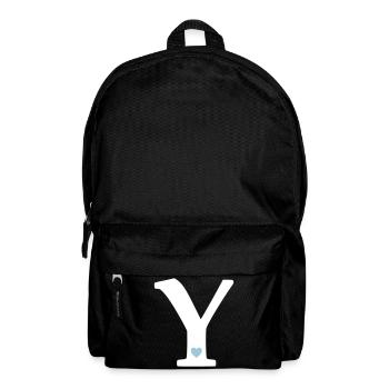 Letter Y Initial Letter - Backpack - black - Front