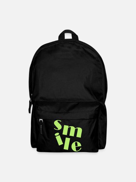 Smile Lachen - Rucksack - Schwarz
