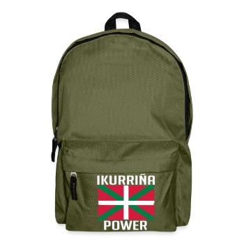 Basque flag Ikurrina power - Backpack - olive green - Front