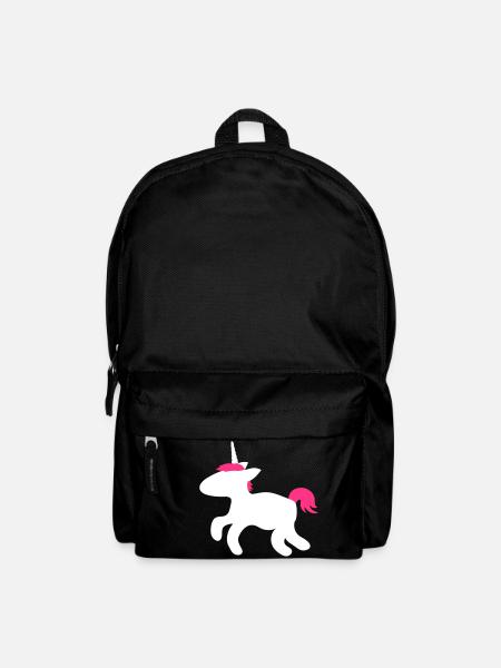 Niedliches Einhorn - Rucksack - Schwarz