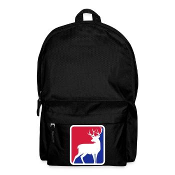 Hunter Funny Roebuck Deer Logo | Les couleurs peuvent être changées - Sac à dos - noir - Devant