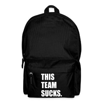 Schlechtes Team - Rucksack - Schwarz - Vorne
