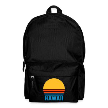 Hawaii (geteilte Sonne) - Rucksack - Schwarz - Vorne