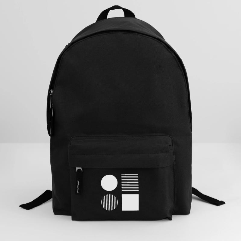 Circles and Square / Abstract Minimal Pattern Backpack