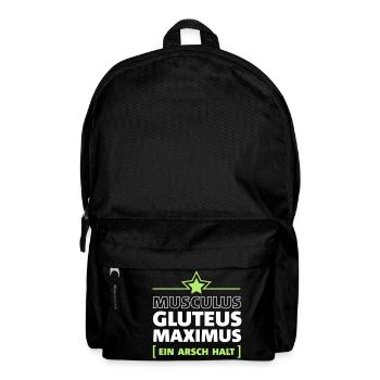 Ein Arsch halt - Rucksack - Schwarz - Vorne