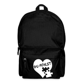 Du fehlst | missing you | Isolation - Rucksack - Schwarz - Vorne