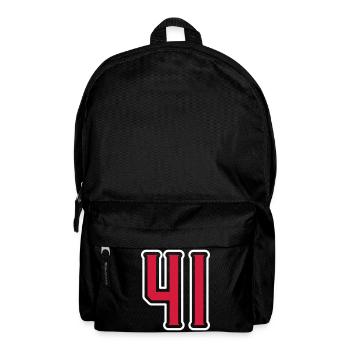 41 Zahl symbol - Rucksack - Schwarz - Vorne