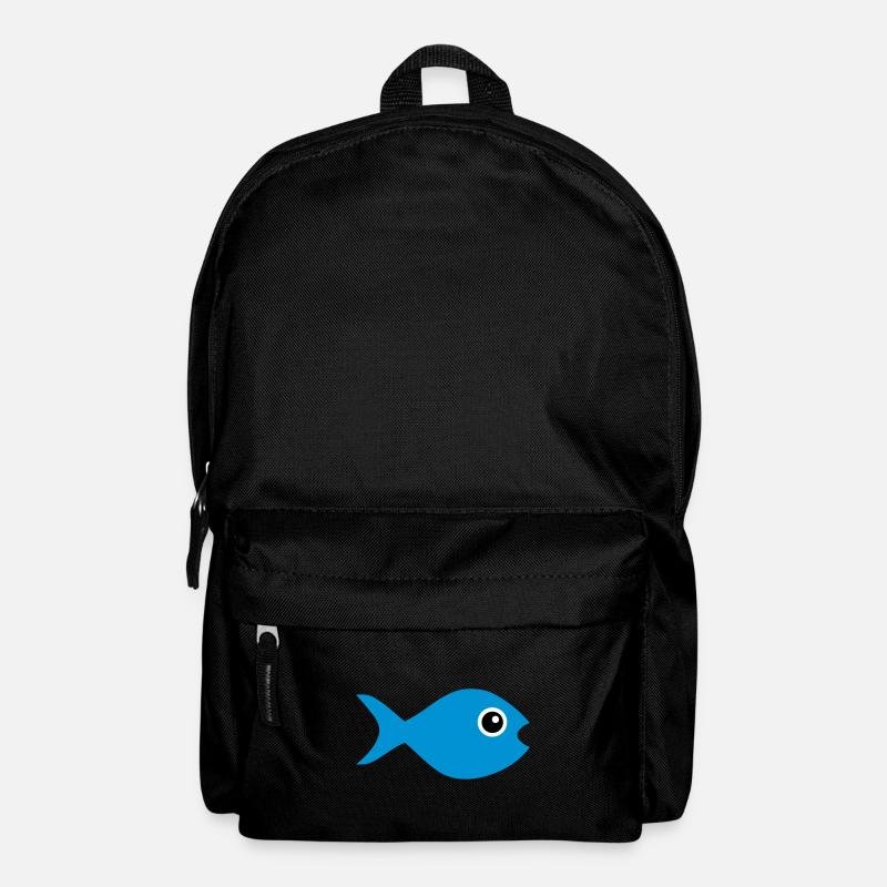 ★ Design colors changeable ★ Fish with googly eyes - Backpack - black