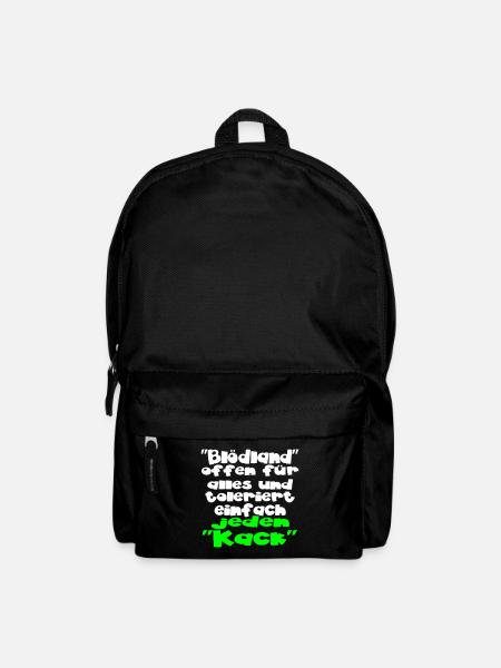 einfach jeden kack - Rucksack - Schwarz