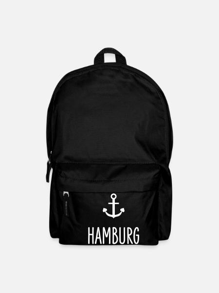 Hamburg Anker - Rucksack - Schwarz