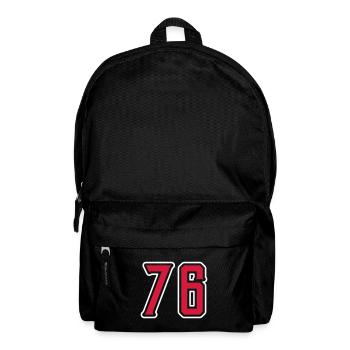 Symbole numérique 76 - Sac à dos - noir - Devant