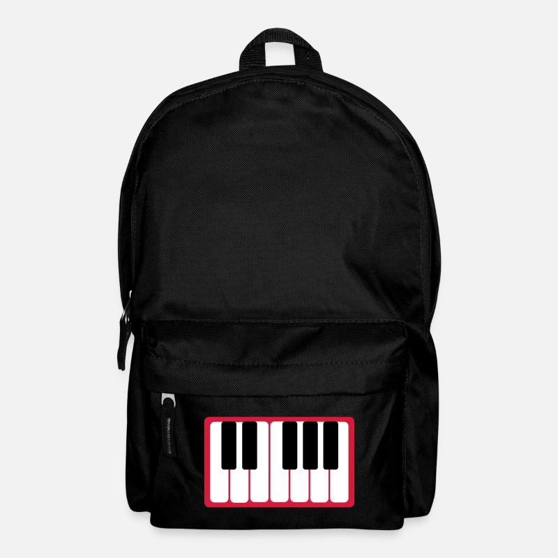 Piano Keys Keyboard Keyboard - Backpack - black