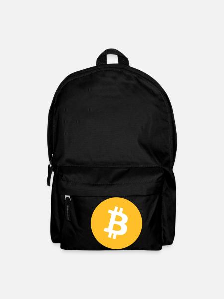 Bitcoin Logo Round Coin - Sac à dos - noir