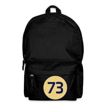 73 the best number Big Bang Zahlenrätsel Theorie - Rucksack - Schwarz - Vorne