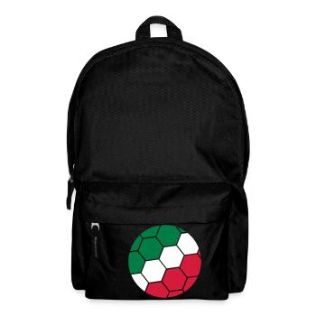 Flag Ball Italy Italian Football Fan Logo - Backpack - black - Front