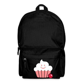 happy cupcake / Fröhlicher Muffin (3c) - Rucksack - Schwarz - Vorne