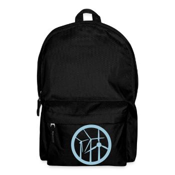 wind turbine logo 1 - Backpack - black - Front