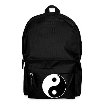 Yin Yang Yinyang Symbol Character Shape Classic - Backpack - black - Front