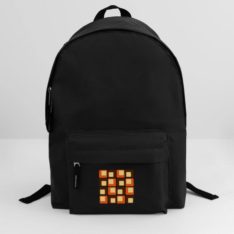 70s Retro Square Shapes Pattern Backpack