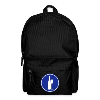 Symbole du vin rouge - Sac à dos - noir - Devant