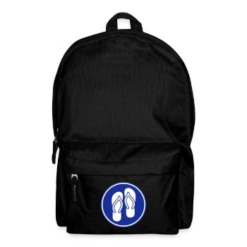 Flip-flops icon - Backpack - black - Front