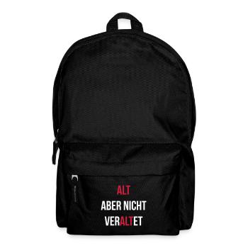 Alt aber nicht veraltet - Rucksack - Schwarz - Vorne