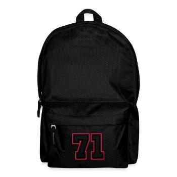 71 Numéro de numéro - Sac à dos - noir - Devant