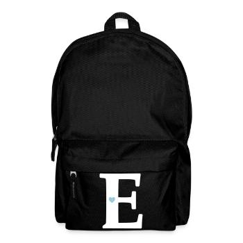 Letter E Initial point - Backpack - black - Front