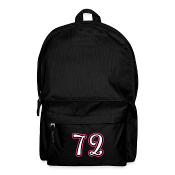 72 Numéro de numéro - Sac à dos - noir - Devant