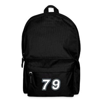 79 Zahl Symbol - Rucksack - Schwarz - Vorne