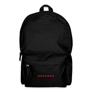 Coeur Symboles Amour - Sac à dos - noir - Devant