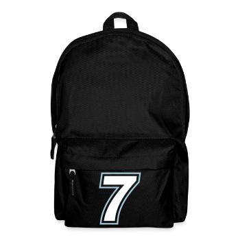 7 nombre symbole - Sac à dos - noir - Devant