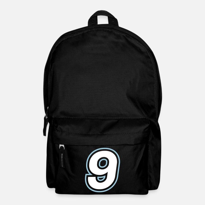 9 Zahl symbol - Rucksack - Schwarz