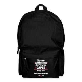 Some heroes don't wear capes, photographers - Backpack - black - Front