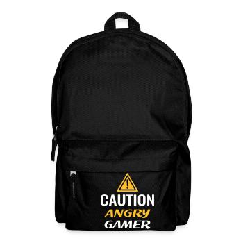 Angry Gamer Zocker lustige Sprüche Wut zocken - Rucksack - Schwarz - Vorne