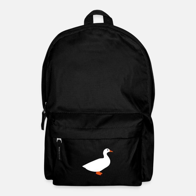 ★ design colors changeable ★ domestic duck - Backpack - black