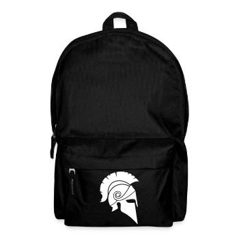 spartaner helm symbol - Rucksack - Schwarz - Vorne