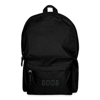 1961 Year Number - Backpack - black - Front