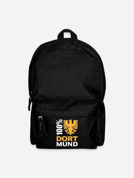 100% Dortmund (Adler) - Rucksack - Schwarz