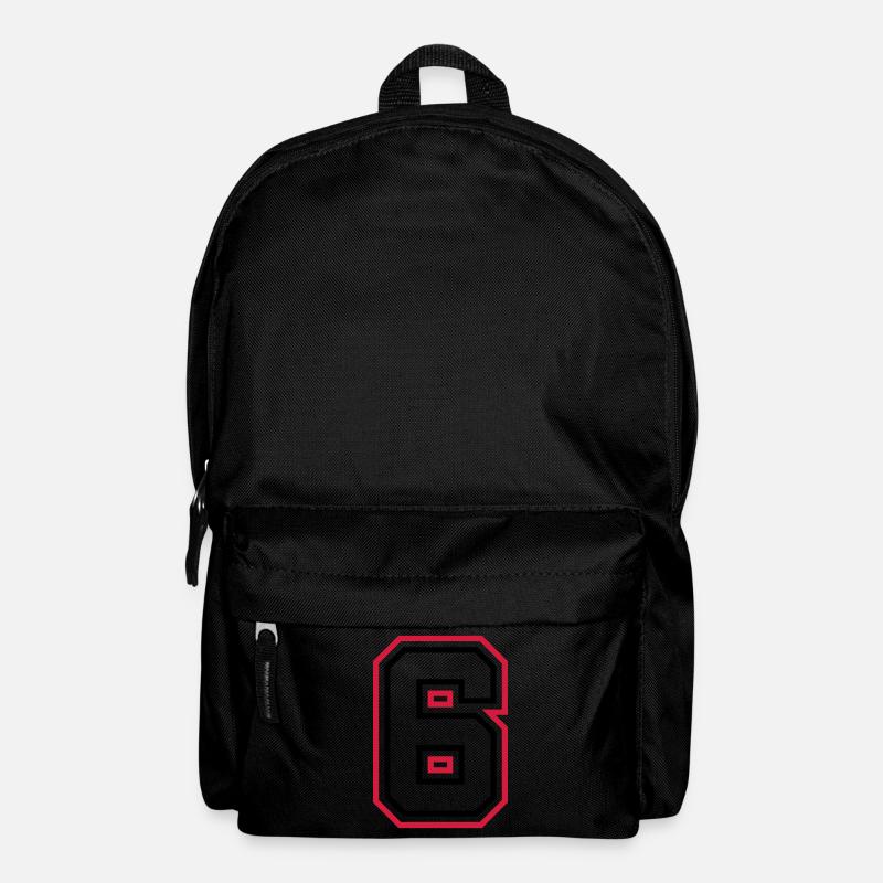 6 Numéro de numéro - Sac à dos - noir