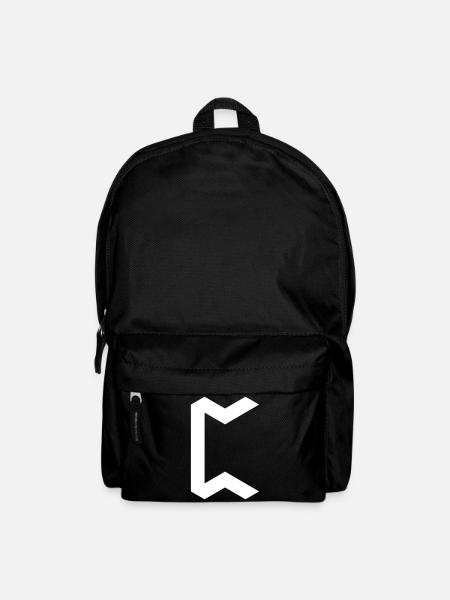 Rune: Pertho ᛈ (P), Quantum Runes Futhark 0 - Backpack - black