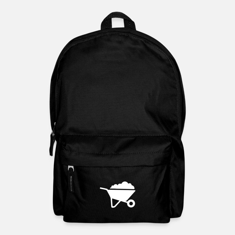 Schubkarre Symbol - Rucksack - Schwarz