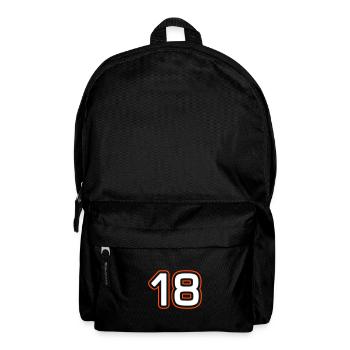 18 Zahl symbol - Rucksack - Schwarz - Vorne