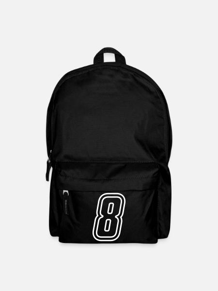 8 Numéro de numéro - Sac à dos - noir