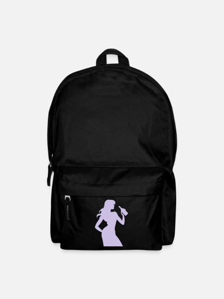 Frau Spass Silhouette - Rucksack - Schwarz